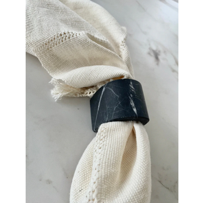 Anneau de serviette en marbre personnalisable, porte-serviettes en marbre naturel pour la maison, l'hôtel, accessoires de table - Product Image 4