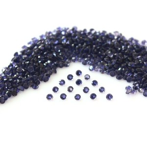Iolita azul natural de 3 mm, facetada, de corte redondo, piedra preciosa suelta, cuentas de iolita calibradas para la fabricación de joyas, collares y pulseras. - Product Image 4