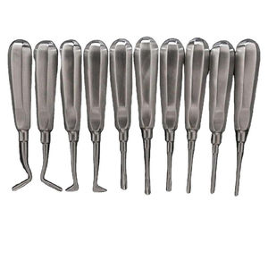 Kit Profesional Manual de Extracción Dental Mínimamente Invasiva, Pinzas de Raíz Curvas y Rectas de Acero Inoxidable Reutilizables - Product Image 3