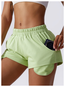 Women's New Fashion Summer Breathable Cotton Sweat Shorts Printed <b>Drawstring</b> for Streetwear & Gym Casual Use - Product Image 5