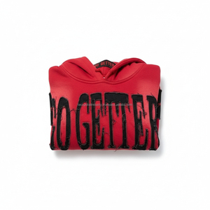 Sweat à capuche unisexe entièrement zippé, style streetwear, coupe oversize, broderie effet usé, personnalisable, vente en gros OEM - Product Image 5