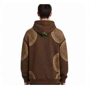 เสื้อฮู้ด NEXTEX รุ่น Unisex Tree Ring สีน้ำตาลแทน ผ้าฝ้ายฟลีซเนื้อนุ่ม อุ่นสบาย พิมพ์ลายกราฟิก - Product Image 2