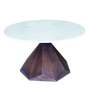 Mesa de Centro en Oferta, Mesa de Centro con Marco Dorado y Tapa de Mármol Blanco, Mesa de Centro Moderna de Lujo de Acero Inoxidable - Product Image 2