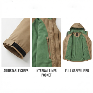 <b>Men's</b> Hooded Windbreaker <b>Jacket</b> Full Zip Lightweight Water Resistant <b>Running</b> Hiking Camping And Daily Wear <b>Men</b> Windproof <b>Jacket</b> - Product Image 3