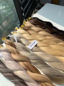 Extensiones de Cabello Humano Vietnamita al Por Mayor en Tono Rubio Premium de 55, 60 y 65 cm, 100 g, Color de Moda, Liso con Puntas Gruesas - Product Image 2