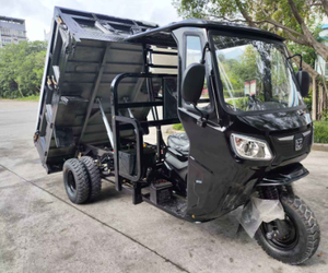 Triciclo Agrícola de Carga Pesada para Adultos, de 3 Ruedas, con Cabina y Motor de Gasolina, Trimoto - Product Image 4