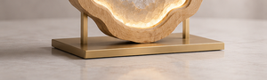 Modern Wooden Oval Desk <b>Clock</b> With LED Backlight Display Silent Quartz Movement - Product Image 3