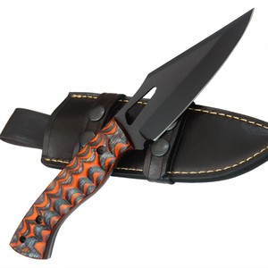Cuchillo Táctico de Hoja Fija de 8 Pulgadas, Forjado a Mano, con Recubrimiento en Polvo, Acero al Carbono de Espiga Completa, Grado Industrial, para Caza y Camping, OEM - Product Image 1