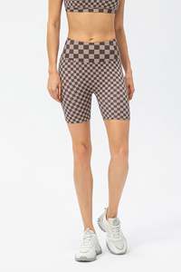 Shorts de Yoga para Mujer con Costuras en Contraste y Aberturas Laterales, Shorts Deportivos Casuales de Verano para Correr, Hacer Ejercicio, Fitness, Cintura Alta, Estilo Retro, para Gimnasio - Product Image 3