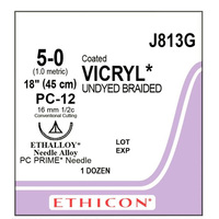 Sutures chirurgicales ETHICON VICRYL de marque personnalisée, qualité industrielle supérieure, OEM/ODM pour les procédures professionnelles de fermeture tissulaire