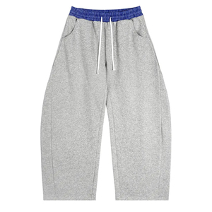 ผู้ผลิตกางเกงจ็อกเกอร์ OEM สำหรับผู้ชายและผู้หญิง เอวยางยืด มีเชือกผูก ทรงขาตรง หลวม สบายๆ สไตล์สตรีทแวร์ - Product Image 1