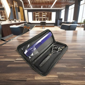 กรรไกรตัดแต่งขนคุณภาพสูง 7 นิ้ว ผลิตจากสแตนเลสไต้หวัน ใบมีดโค้งเป็นมิตรกับสิ่งแวดล้อม ด้ามจับแบบออฟเซ็ต สำหรับคนถนัดขวา มาตรฐาน ISO9001 - Product Image 3