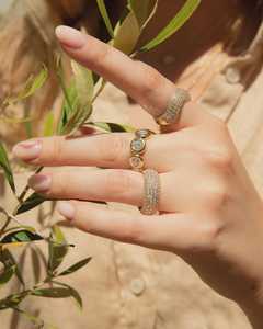 Anillos de Oro Sólido de 14K y 18K con Diamantes Cultivados en Laboratorio, Engaste Completo, Apilables, de Eternidad, para Compromiso, Aniversario y Boda, Venta al por Mayor - Product Image 2