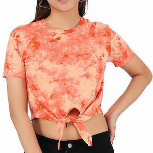 T-shirt femme de haute qualité, tissu confortable, logo imprimé sur mesure, coupe slim, été, basique, décontracté. - Product Image 4