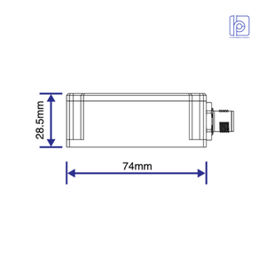 LPMS-INC1-RS232 High-Precision Dual-Axis Inclinometer Sensor with RS232 Interface 90 Sensing <b>Range</b> - Product Image 3