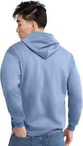 เสื้อฮู้ดผู้ชาย สีพื้น ผ้าฝ้ายฟลีซ 100% ซิปหน้า สวมใส่สบายๆ สำหรับฤดูใบไม้ร่วง ทรงปกติ แบบถัก - Product Image 2