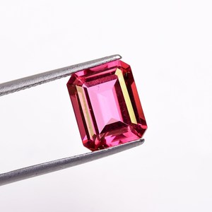 AAA Grade Natural Pink Topaz Loose Gemstone Lot 10x14mm to 12x16mm Octagon Emerald Cut Faceted Pink Topaz Stone for Jewelry - Product Image 4