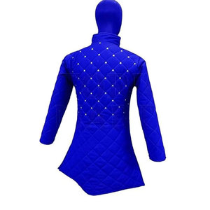 Abrigo Gambeson Medieval Azul Acolchado Personalizado para Hombre, Chaqueta Larga Acolchada para LARP y Cosplay, Hecho a Mano - Product Image 2