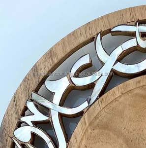 Bandeja de madera hecha a mano por Artisan Craft pulida para regalos para servir dulces Love & Nautical Style Souvenir - Product Image 6