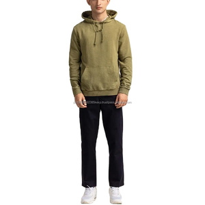 Custom Logo Men Pullover Hoodie Long Sleeve <b>Slim</b> Fit Design for Winter New Streetwear Style with Reasonable Price - Product Image 3