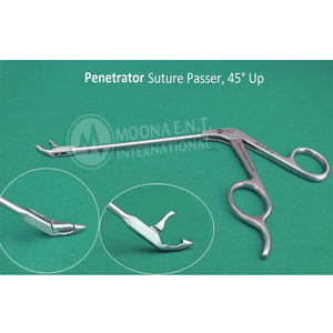 Pince de récupération de sutures pour arthroscopie, 45° °   Pince artroscopique ergonomique à pointe angulaire pour interventions orthopédiques - Product Image 2