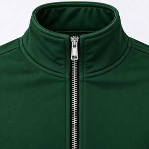Sudadera con Cierre de Cremallera para Mujer, Color Azul Marino, Cuello Redondo, Manga Larga, Tejido de Punto, Estampado, Transpirable, Informal de Otoño, 100% Algodón, Marca WARPRO INDUSTRY - Product Image 3