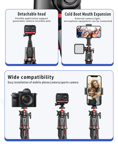 Nouveau trépied flexible pour téléphone avec télécommande sans fil, support de trépied réglable pour iPhone pour l'enregistrement vidéo et le vlogging - Product Image 3