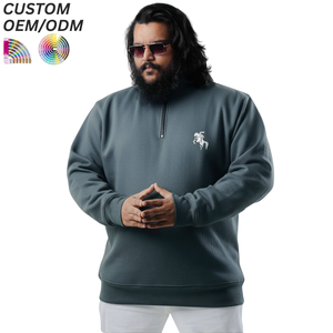 Sudadera con Capucha para Hombre, Talla Grande, Tejida, Transpirable, Ecológica, de Felpa de Algodón de 360g, Informal, para Invierno, Cómoda, con Logotipo Personalizado, OEM, ODM - Product Image 4