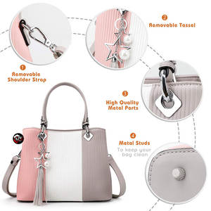 Bolsos de Mano Elegantes de Cuero, Bolsos de Moda, Bolsos de Hombro con Asa Superior para Mujer, Accesorios Modernos de Alta Calidad - Product Image 4