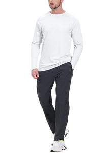 Camisetas deportivas de manga larga para hombre, corte ajustado, algodón suave y transpirable, estilo vintage, casual, para gimnasio, actividades al aire libre y uso diario. - Product Image 4