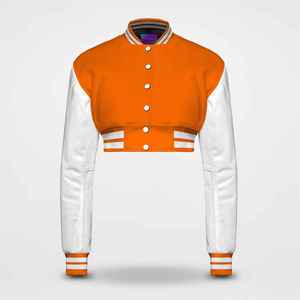 New Fashion Unisex Varsity <b>Jackets</b> with Plus-Size Custom Options Canvas Fabric Windproof & Eco-Friendly Wholesale - Product Image 1