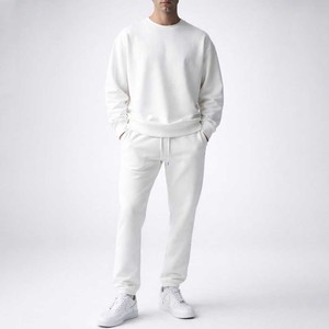 ชุดเซ็ตฤดูหนาวสีขาวสำหรับผู้ชาย คุณภาพสูง ผ้าฝ้าย 100% ระบายอากาศได้ดี สวมใส่สบาย ชุดสองชิ้น ผลิตในประเทศปากีสถาน - Product Image 1