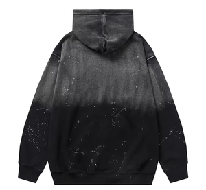 Sudadera con Capucha Personalizada con Lavado Ácido, Diseño Otoñal, Bordado con Impresión Digital, Ecológica, Unisex, de Lujo, en Poliéster/Algodón - Product Image 5