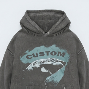 Glory Custom Acid Wash Pullover Hoodie 100% Cotton Soft <b>Fabric</b> Trendy Look For Unisex Street Wear & Casual Wear - Product Image 4