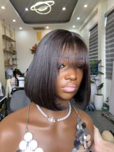 Vente en gros HD pour suisse Lace Front perruque sans colle droite vierge vietnamienne Remy cheveux Curl Style pour les femmes noires Jerry Curl Style - Product Image 6