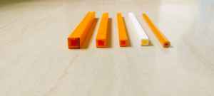 Profilé carré en PVC sur mesure, tube carré en plastique noir extrudé pour la construction de cadres de meubles et les applications industrielles - Product Image 2