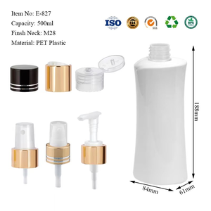 Shampooing, après-shampoing, gel douche, bouteille en plastique PET personnalisée de 300 ml et 500 ml, impression sérigraphique, pulvérisateur à pompe, couleur personnalisée, flacon de lotion - Product Image 5