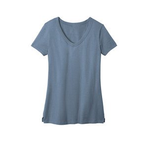 Camiseta Moderna de Manga Corta para Mujer, Cuello en V, Cómoda, Transpirable, Mezcla de Algodón, Deportiva, Ecológica, de Secado Rápido - Product Image 1