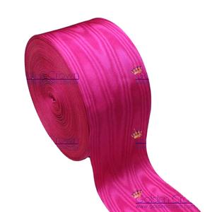 ริบบิ้นผ้าโมรีสีชมพูสำหรับเครื่องราชอิสริยาภรณ์เมสัน |   อุปกรณ์เสริมเสื้อผ้าที่มีความทนทานสูง - Product Image 1