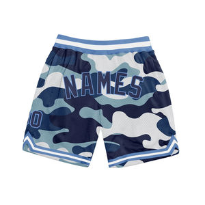 Pantalones Cortos Deportivos para Hombre de Calidad Premium con Estampado OEM 2026, Diseño de Malla Transpirable, Doble Capa, Estilo Béisbol - Product Image 1