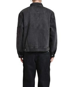 Veste matelassée vintage personnalisée en satin 100 % coton, effet vieilli, pour l'hiver, style décontracté, col rabattu, fermeture éclair, toile. - Product Image 4