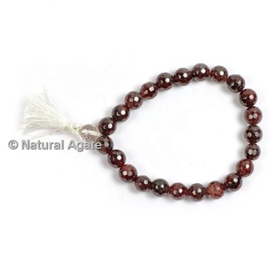 Classic Lava and Black Tourmaline Beaded Yoga <b>Bracelet</b> with Agate Stone <b>Healing</b> Classic Style Polished - Product Image 6
