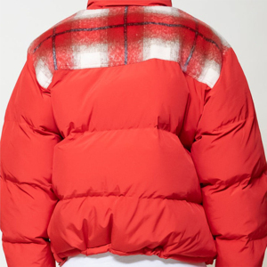 Blouson matelassé épais pour homme, style streetwear, color block, en polyester, avec passepoil réfléchissant et fermeture éclair, pour l'hiver, vente en gros - Product Image 6