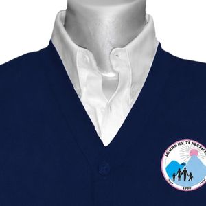 Cardigan Jack & Jill bleu marine en maille boutonnée – Pull doux et confortable pour événements décontractés – Vêtements d'automne douillets – Vente en gros - Product Image 2