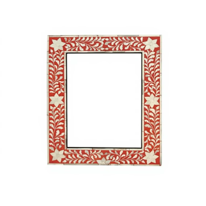 Miroir mural rectangulaire moderne en MDF et verre, avec cadre en résine à motif carré et rectangulaire, finition antique polie - Product Image 1