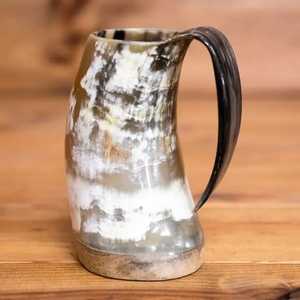 Taza de Cuerno de Búfalo Hecha a Mano, Forma Natural, Pulida, Duradera, Apta para Alimentos, Regalo de Boda, Taza Moderna para Beber, Decoración del Hogar - Product Image 6