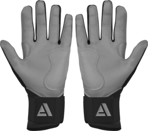 Adiha Impex Leather Batting Gloves Customizable Colors & Sizes <b>Hook</b> and Loop Closure Unisex Adult Durable Wrist Support - Product Image 2