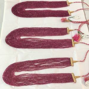 Perles de pierre de tourmaline rose naturelle facettées rondes de 3 mm et 4 mm pour la fabrication de bijoux, colliers, bracelets, pierres certifiées IGI - Product Image 3