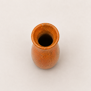 Jarrón de Cerámica Naranja Art Deco con Textura de Porcelana, Ecológico, Hecho a Mano, para Decoración del Hogar y Bodas - Product Image 2