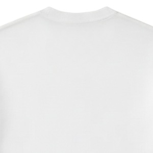 เสื้อยืดโอเวอร์ไซส์สีขาว แขนสั้น คอกลม ผ้าฝ้าย สไตล์ลำลอง สตรีทแวร์ พิมพ์ลายโลโก้ที่อก เสื้อยืดฤดูร้อนสำหรับผู้ชาย - Product Image 4